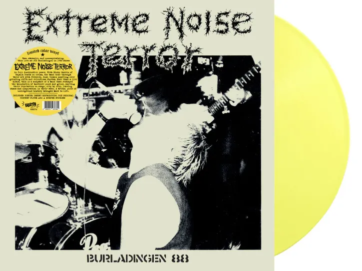 EXTREME NOISE TERROR - BURLADINGEN '88 (LP, Album, RE, COLOR, POSTER, BUMPER STICKER) LP