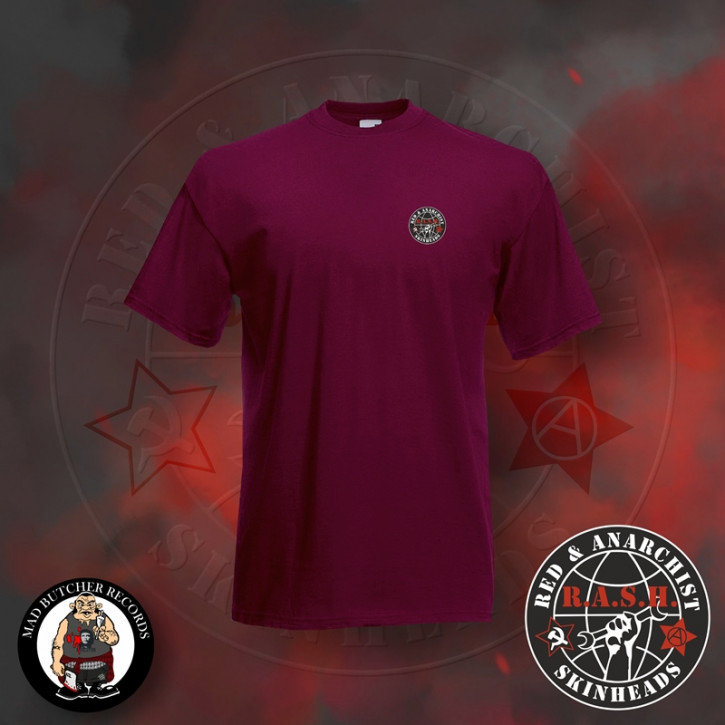 RASH WORLD T-SHIRT S / BORDEAUX ROT