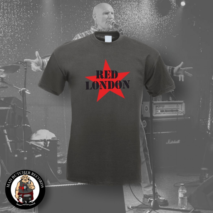 RED LONDON T-SHIRT S / DARK GREY