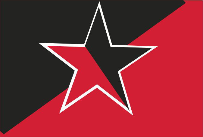 STAR BLACK/RED FLAG