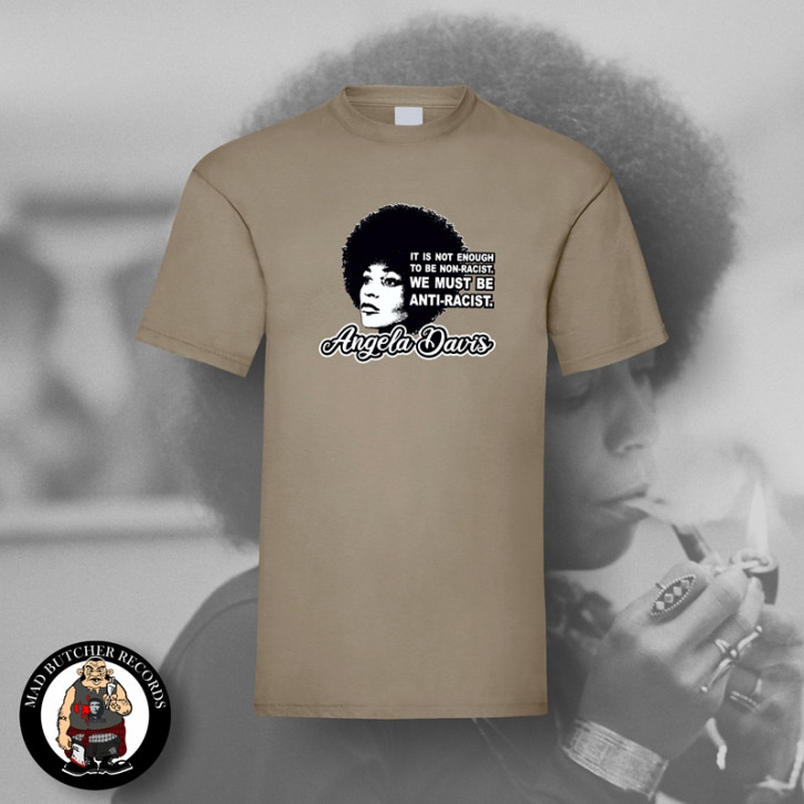 ANGELA DAVIS IS IT NOT ENOUGH T-SHIRT M / BEIGE