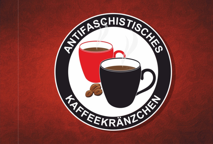 ANTIFASCHISTISCHES KAFFEEKRÄNZCHEN FLAG