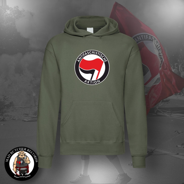 ANTIFASCHISTISCHE AKTION KAPU ROT/SCHWARZ XL / OLIVE