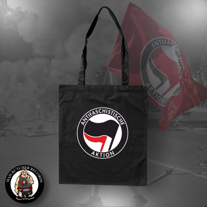 ANTIFASCHISTISCHE AKTION BAG BLACK/RED