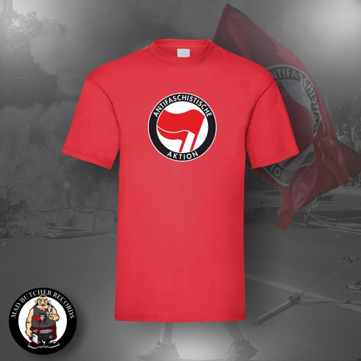 ANTIFASCHISTISCHE AKTION ROT/ROZ T-SHIRT M / ROT