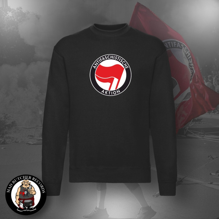 ANTIFASCHISTISCHE AKTION SWEATSHIRT XXL / ROT/ROT