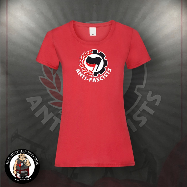 ANTI-FASCISTS GIRLIE S / red