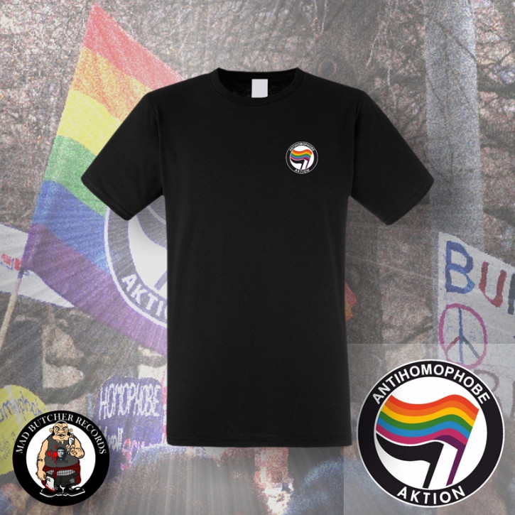 ANTIHOMOPHOBE AKTION T-SHIRT Black / L