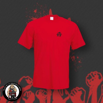 ANARCHY LOGO SMALL T-SHIRT L / ROT