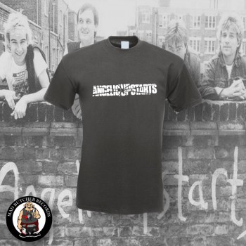 ANGELIC UPSTARTS LOGO SHIRT XXL / DUNKELGRAU