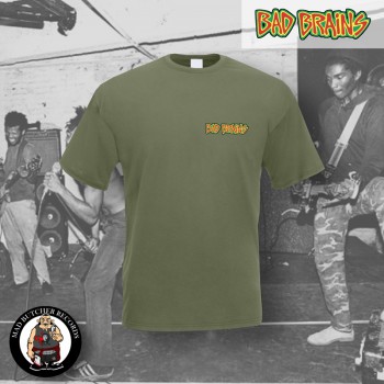 BAD BRAINS LOGO SMALL T-SHIRT 3XL / OLIVE