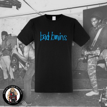 BAD BRAINS SCHRIFT T-SHIRT XL / BLAU