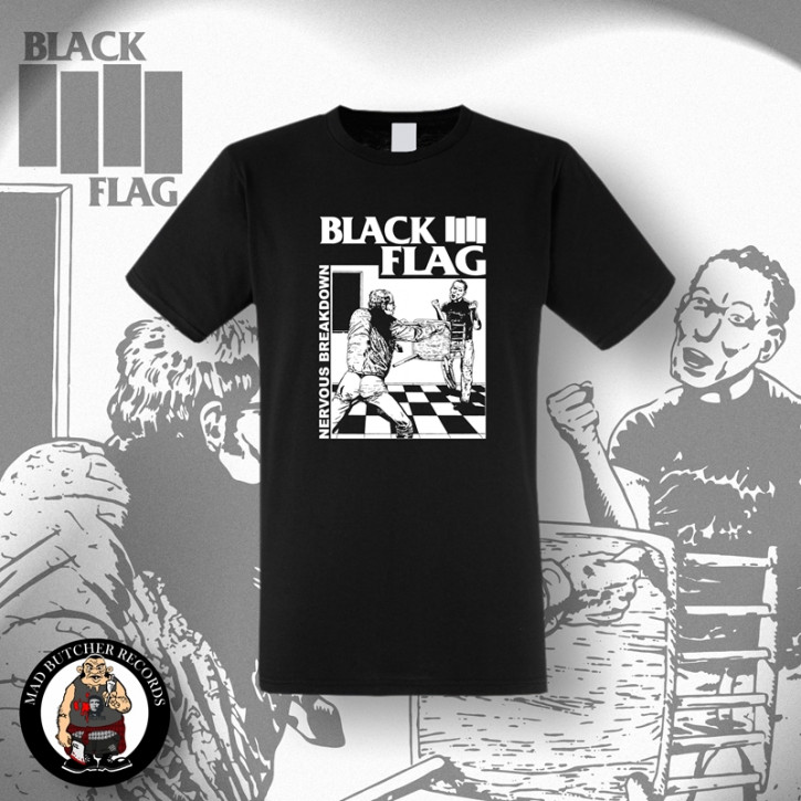 BLACK FLAG NERVOUS BREAKDOWN T-SHIRT BLACK Black / M