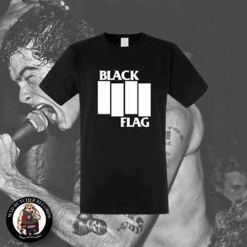 BLACK FLAG LOGO FLEX SHIRT SCHWARZ / M