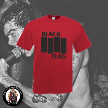 BLACK FLAG LOGO FLEX SHIRT S / red