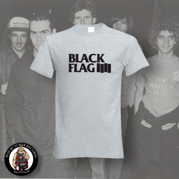 BLACK FLAG LOGO T-SHIRT L / GRAU