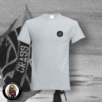 CRASS LOGO SMALL T-SHIRT M / grey