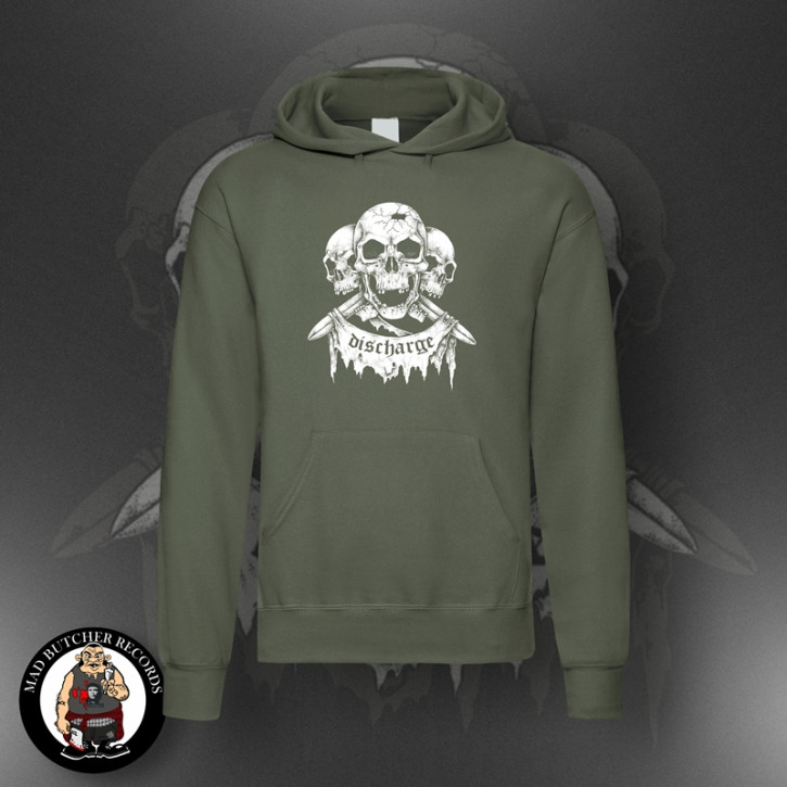 DISCHARGE SKULL KAPU XXL / OLIVE