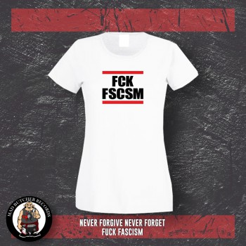 FUCK FASCISM GIRLIE XL / White