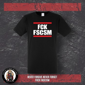 FUCK FASCISM T-SHIRT SCHWARZ / 5XL