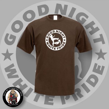 GOOD NIGHT WHITE PRIDE T-SHIRT L / BRAUN