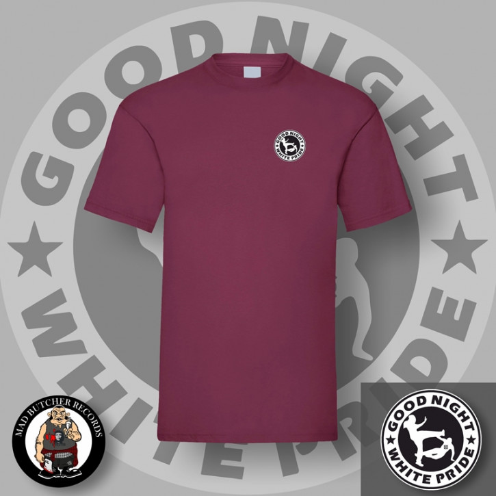 GOOD NIGHT WHITE PRIDE SMALL T-SHIRT S / BORDEAUX RED