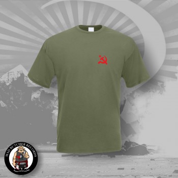HAMMER & SICLE SMALL LOGO T-SHIRT XL / OLIVE