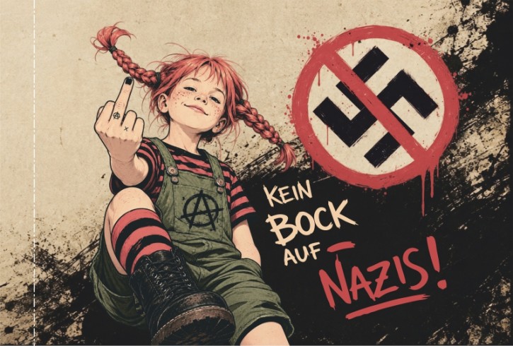 KEIN BOCK AUF NAZIS FLAGGE