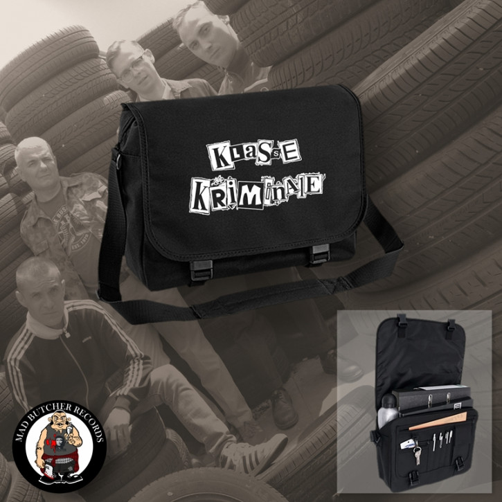 KLASSE KRIMINALE MESSENGER BAG SCHWARZ