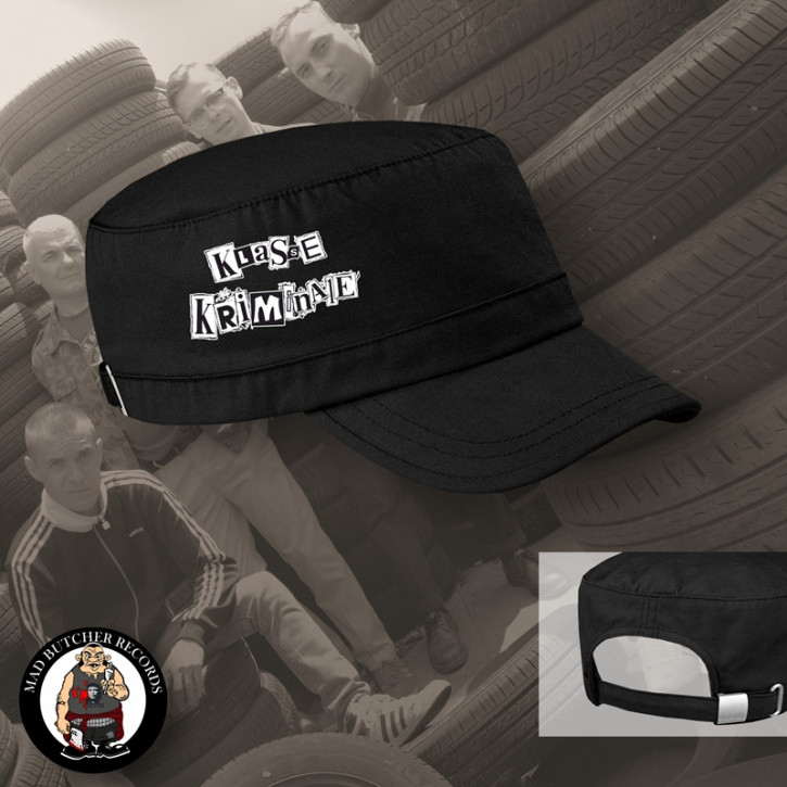 KLASSE KRIMINALE LOGO ARMYCAP SCHWARZ