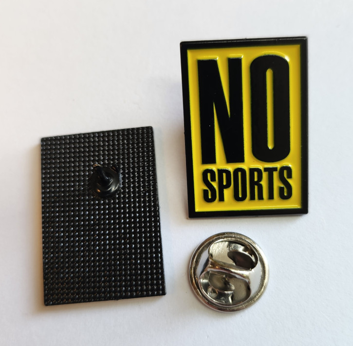 NO SPORTS LOGO YELLOW PIN