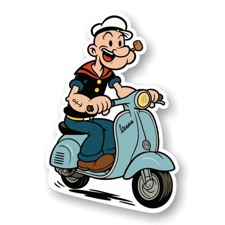POPEYE SCOOTER PVC STICKER