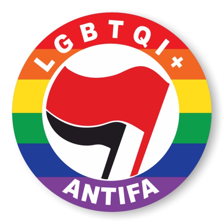 LGBTQI+ ANTIFA PVC AUFKLEBER