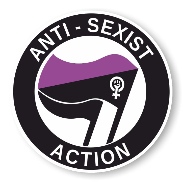 ANTI-SEXIST ACTION PVC AUFKLEBER