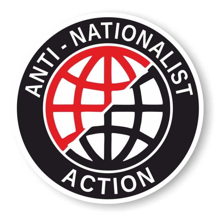 ANTI-NATIONALIST ACTION PVC AUFKLEBER