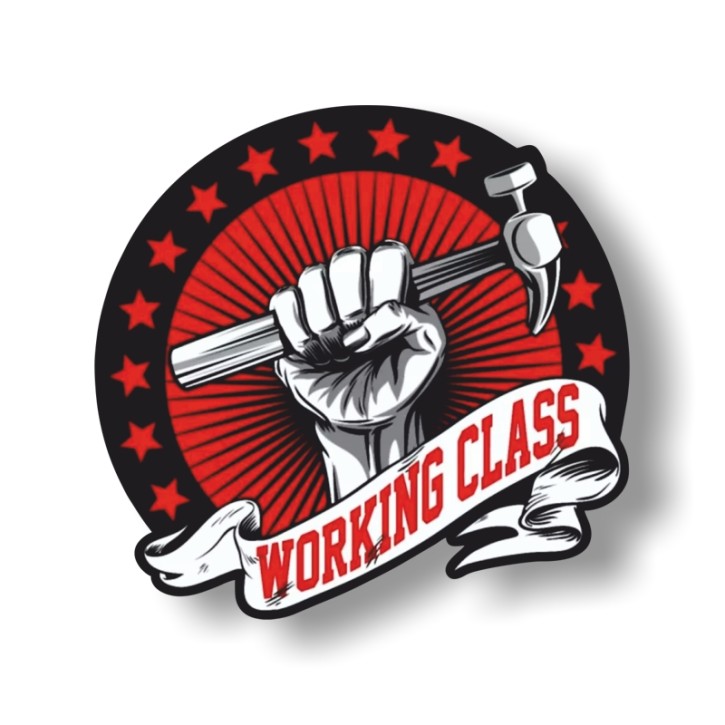 WORKING CLASS PVC AUFKLEBER