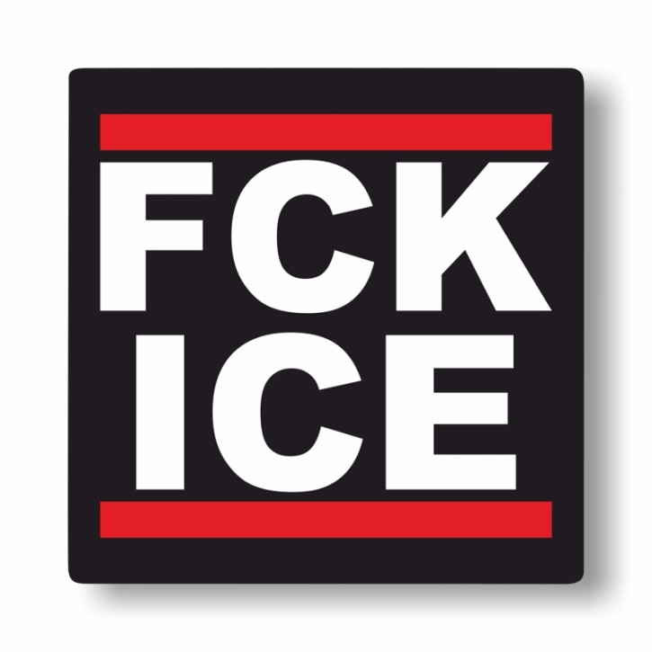 FCK ICE PVC STICKER