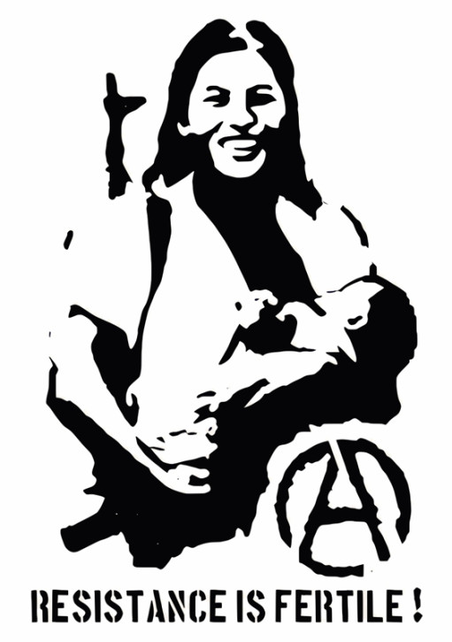 RESISTANCE IS FERTILE AUFKLEBER (10 Stück)