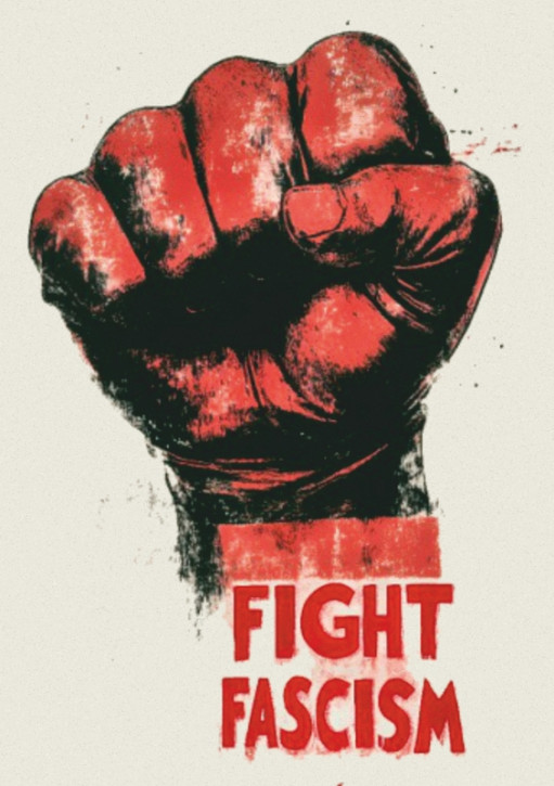 FIGHT FASCISM FIST STICKER (10 units)