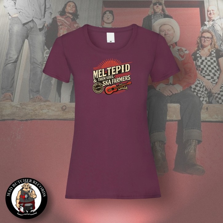 MEL TEPID & THEM SOUL SKA FARMERS GIRLIE S / BORDEAUX RED
