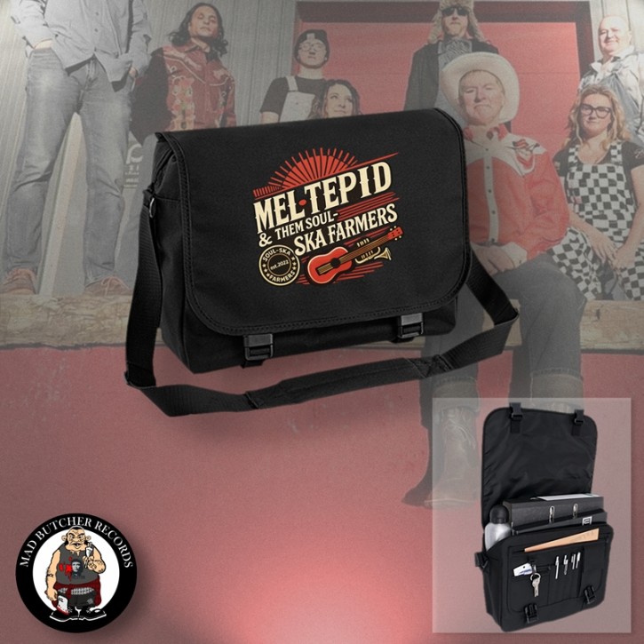 MEL TEPID & THEM SOUL SKA FARMERS MESSENGER BAG SCHWARZ