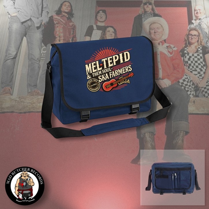 MEL TEPID & THEM SOUL SKA FARMERS MESSENGER BAG KÖNIGSBLAU