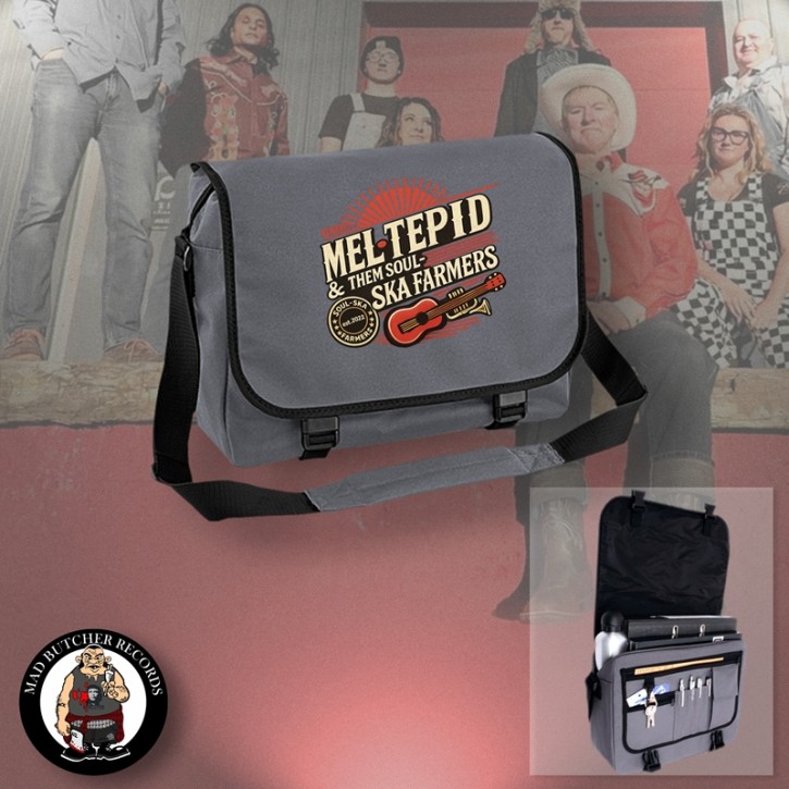 MEL TEPID & THEM SOUL SKA FARMERS MESSENGER BAG GRAU