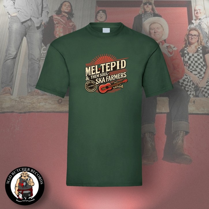MEL TEPID & THEM SOUL SKA FARMERS T-SHIRT 5XL / BOTTLEGREEN