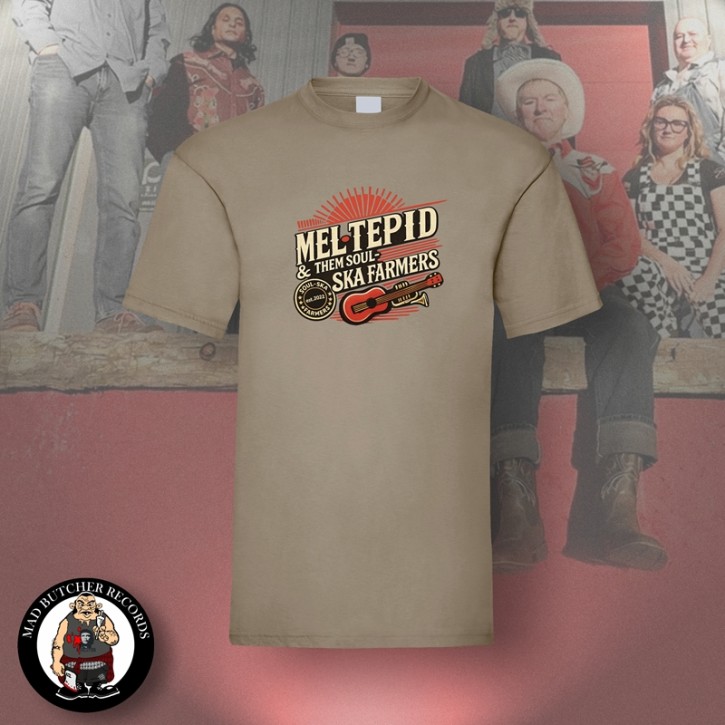 MEL TEPID & THEM SOUL SKA FARMERS T-SHIRT M / BEIGE