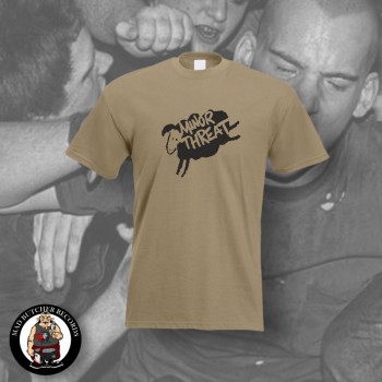MINOR THREAT SHEEP T-SHIRT L / BEIGE