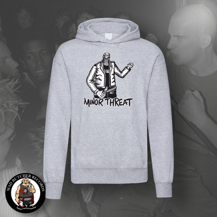 MINOR THREAT BOTTLE HOOD XXL / grey