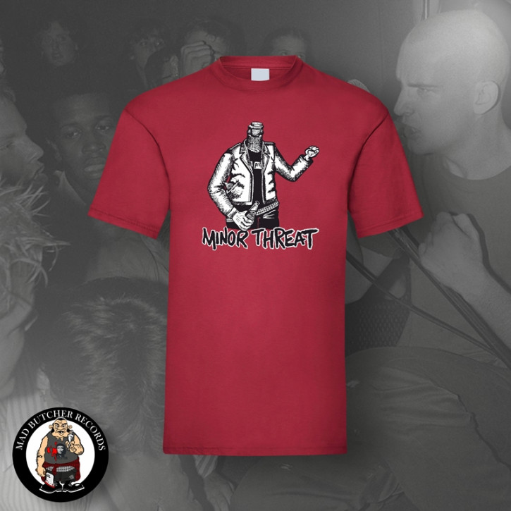 MINOR THREAT BOTTLE T-SHIRT 3XL / BRICKRED