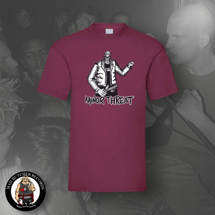 MINOR THREAT BOTTLE T-SHIRT 3XL / BORDEAUX ROT