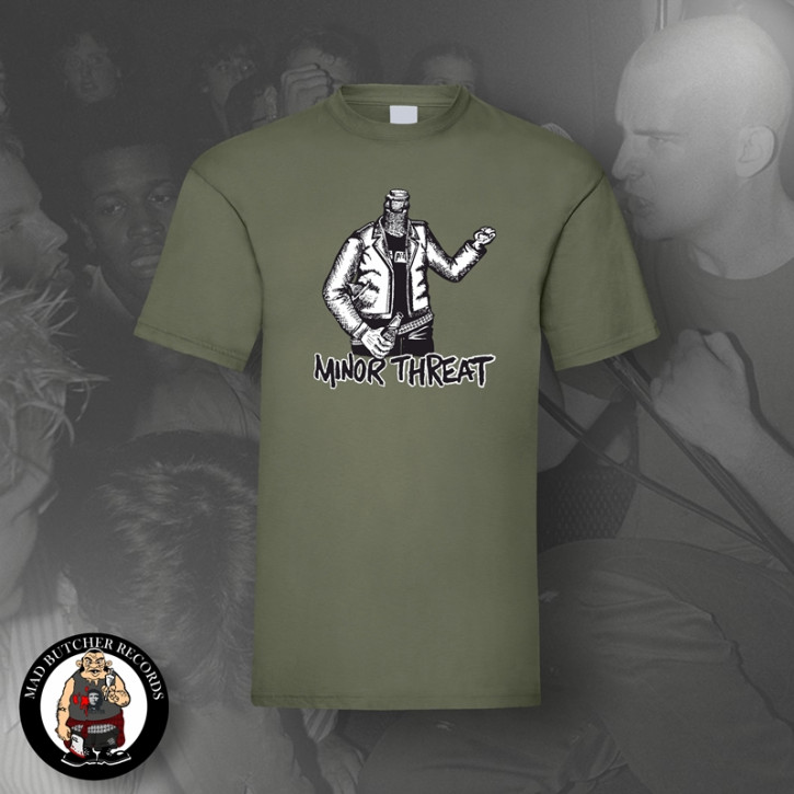 MINOR THREAT BOTTLE T-SHIRT 3XL / OLIVE